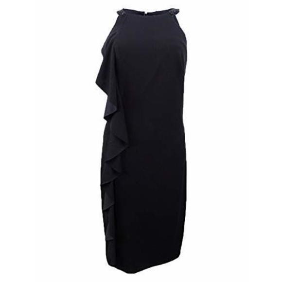 LAUREN RALPH LAUREN Womens Activewear Ruffled Halter Dress Size 4 - Picture 1 of 2